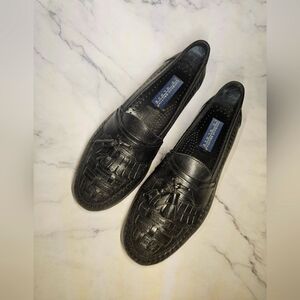 *PRICE FIRM* Giorgio Brutini Black Leather Gordy Shoes